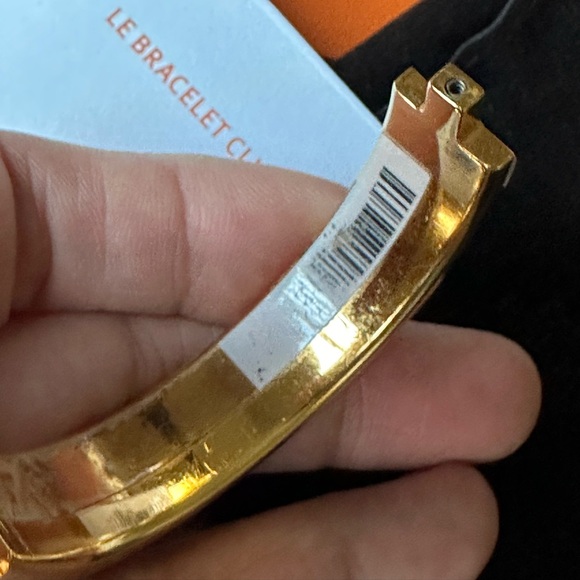 Authentic Hermes Clic Clac in White and Gold size Small - Picture 6 of 9